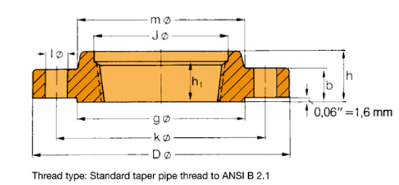 welding neck flanges